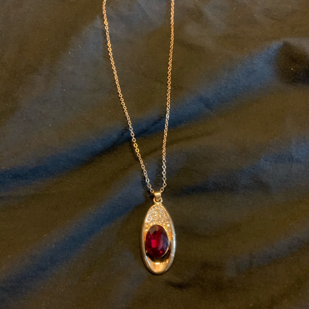 Red crystal necklace